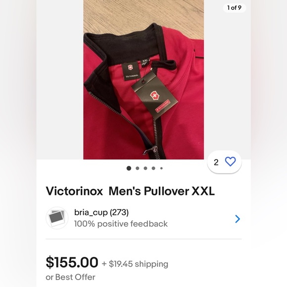 Victorinox Mens Button Down. Size: L - Picture 8 of 10